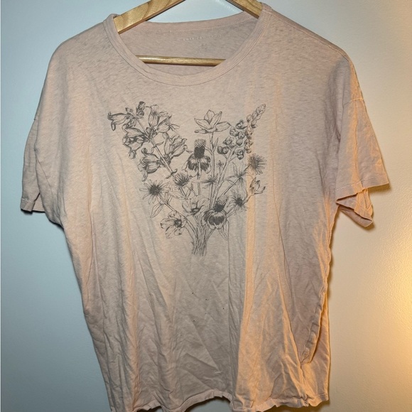 American Eagle Outfitters Gray Relaxed Crew Neck Tee - Picture 1 of 6